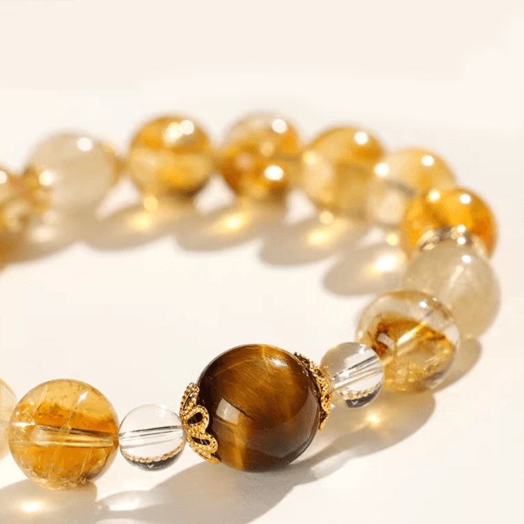 黄塔金发手链|富贵转运珠|开运饰品【含师傅祈福，发货周期7-20天】