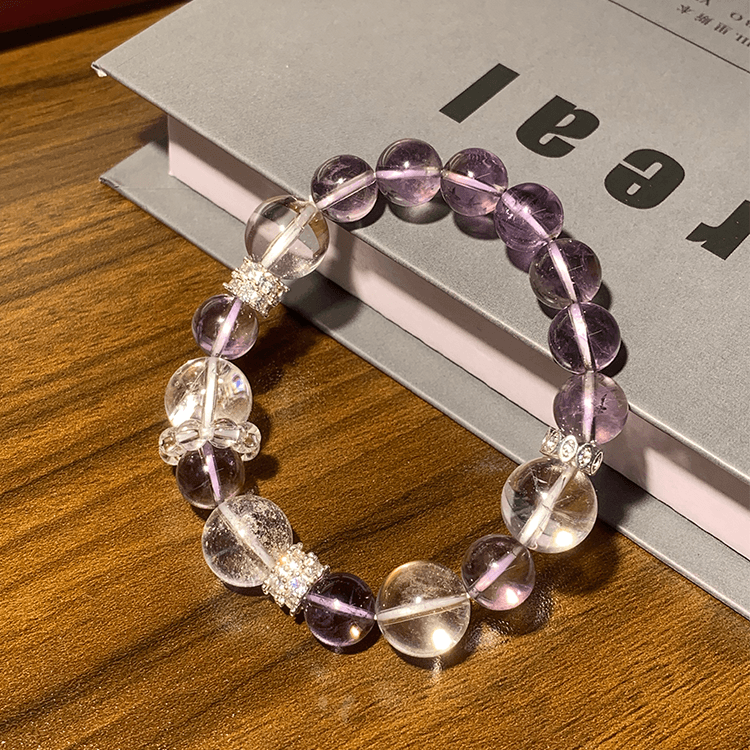 天然巴西紫水晶手链|考研考公逢考必过|紫葡萄手串手饰|东方紫微星宿&西方星座契合【手工串珠有色差，敬请谅解】【含师傅祈福，发货周期7-20天】
