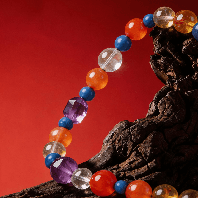 敦煌日落多宝手链|五行补足 循环相生 利财利市 利智慧利人缘【手工串珠有色差，敬请谅解】【含师傅祈福，发货周期7-20天】