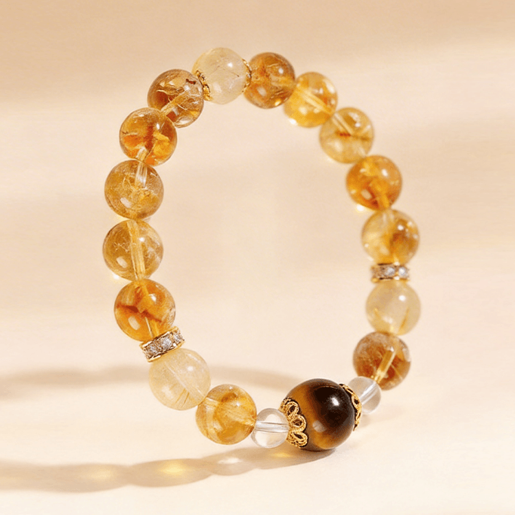 黄塔金发手链|富贵转运珠|开运饰品【含师傅祈福，发货周期7-20天】